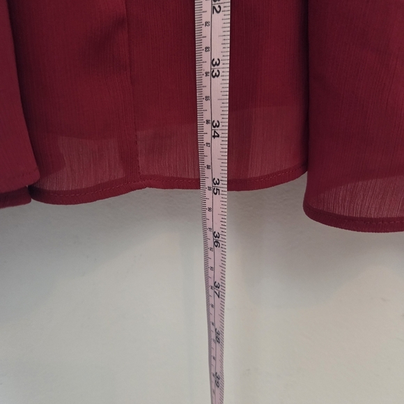 Madewell Womens Red Midi Dress Size 4 - Picture 7 of 8